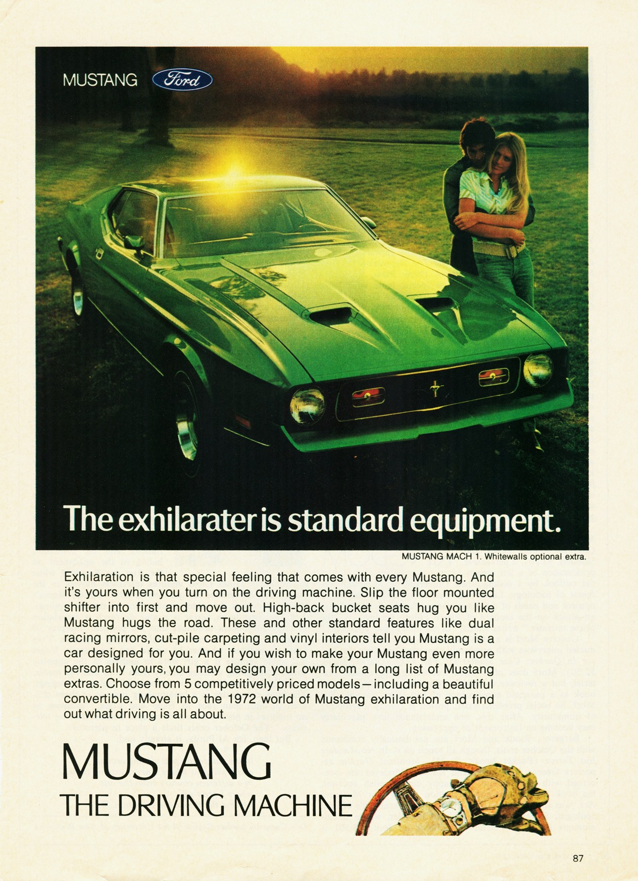 1972 Ford Mustang Advertising